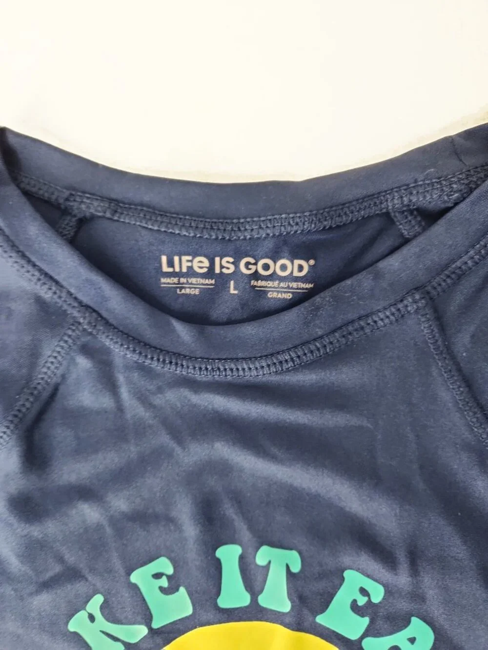 Kids Life Is Good long sleeve sunshirt swimwear rashguard  large L NWT